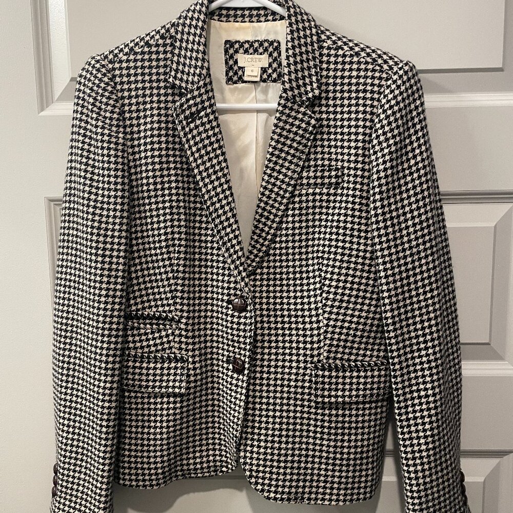 J. Crew Houndstooth Blazer